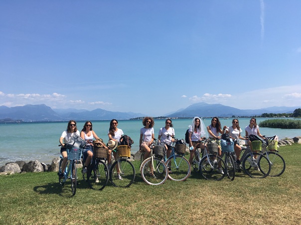 Addio al nubilato in bici sul Lago di Garda